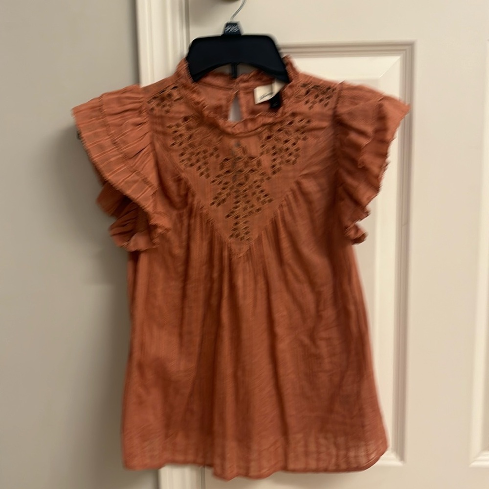 🚨Free with Bundle🚨Universal Thread Flutter Sleeved Top